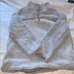 Oversized Sherpa 3/4 Zip